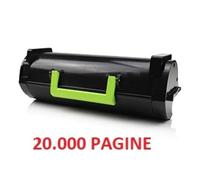 TONER 56F2X0E NERO COMPATIBILE PER LEXMARK MS421,MS521,MS621,MS622,MX421,MX521