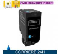 Toner 74C2SC0 Ciano per Lexmark Compatibile