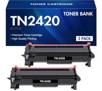 Toner Bank TN2420 Cartuccia Compatibile Toner per Brother MFC L2710DW L2710DN MFC-L2710DW MFC-L2710DN HL-L2350DW DCP-L2510D MFC-L2750DW HL-L2310D MFC-L2730DW TN-2420 TN 2420 TN2410 (Nero, 2-Pack)