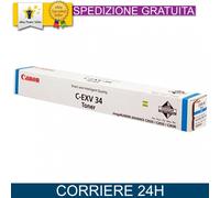 Toner Canon C-EXV34 3783B002 Ciano Originale C2000 C2020 C2025 C2030