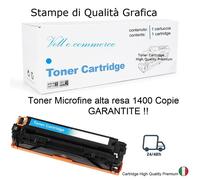 Toner CB541A 125A Cyano Compatibile con HP COLORJET CP1215 CP1515
