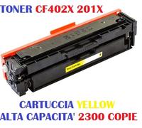 TONER CF402X 201X YELLOW COMPATIBILE CON HP LASERJET PRO M250 PRO M252