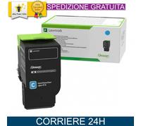 Toner Ciano Lexmark 24B7178 Originale per XC2235 e C2240