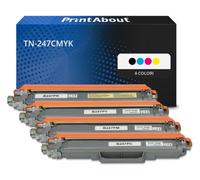 Toner compatibile Brother TN-247CMYK - 4 colori Alta capacità Multipack