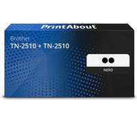 Toner compatibile Brother TN-2510 + TN-2510 - Nero Multipack