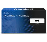 Toner compatibile Brother TN-2510XL + TN-2510XL - Nero Alta capacità Multipack