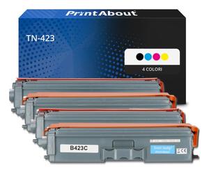 Toner compatibile Brother TN-423 - 4 colori Alta capacità Multipack