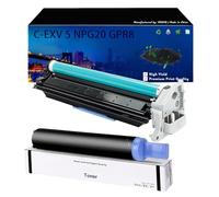 Toner Compatibile C-EXV 5 Nero per Canon iR 1600 1610F 2000 2010F - 6836A002 - 7000 Pagine - Tamburo 6837A002 Supportato