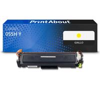 Toner compatibile Canon 055H Y - Giallo Alta capacità