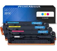 Toner compatibile HP 201X (CF253XM) - 3 colori Alta capacità Multipack