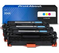 Toner compatibile HP 304A (CF372AM) - 3 colori Multipack