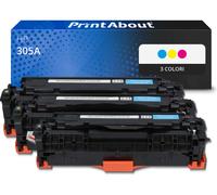 Toner compatibile HP 305A (CF370AM) - 3 colori Multipack