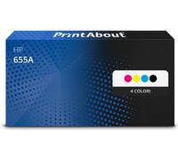 Toner compatibile HP 655A (CF450A) - 4 colori Multipack