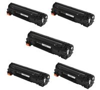TONER COMPATIBILE HP CE278 278 78A CANON CRG728 Bk Nero 5 PEZZI