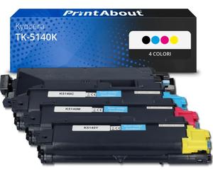 Toner compatibile Kyocera TK-5140K - 4 colori Multipack