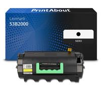 Toner compatibile Lexmark 53B2000 - Nero