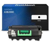 Toner compatibile Lexmark 63B2000 - Nero
