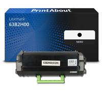 Toner compatibile Lexmark 63B2H00 - Nero Alta capacità