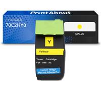 Toner compatibile Lexmark 70C2HY0 (702HY) - Giallo Alta capacità