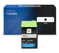 Toner compatibile Lexmark 71B20K0 - Nero