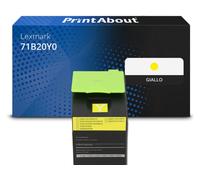 Toner compatibile Lexmark 71B20Y0 - Giallo