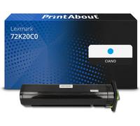 Toner compatibile Lexmark 72K20C0 - Ciano