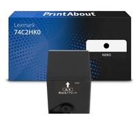 Toner compatibile Lexmark 74C2HK0 - Nero