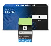 Toner compatibile Lexmark 80C2HK0 (802HK) - Nero Alta capacità
