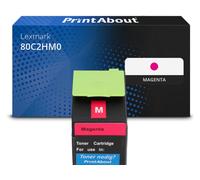 Toner compatibile Lexmark 80C2HM0 (802HM) - Magenta Alta capacità