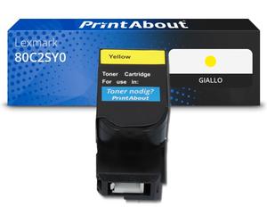 Toner compatibile Lexmark 80C2SY0 (802S) - Giallo