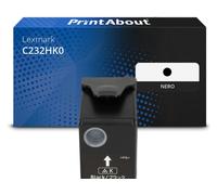 Toner compatibile Lexmark C232HK0 - Nero Alta capacità