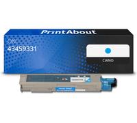 Toner compatibile OKI 43459331 - Ciano