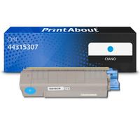 Toner compatibile OKI 44315307 - Ciano