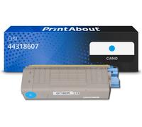 Toner compatibile OKI 44318607 - Ciano