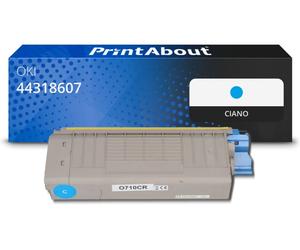 Toner compatibile OKI 44318607 - Ciano