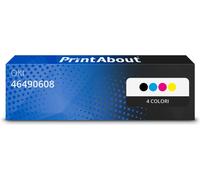 Toner compatibile OKI 46490608 - 4 colori Multipack