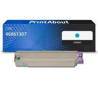 Toner compatibile OKI 46861307 - Ciano