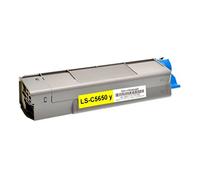 TONER COMPATIBILE PER OKI C5650 C5750 GIALLO 43865705