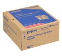 Toner Epson S050607 - 2x Magenta Multipack