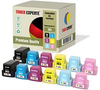 TONER EXPERTE Kit 12 XL Cartucce d'inchiostro compatibili per HP 363 Photosmart C5180, C6150, C6180, C6280, C7180, C7280, C8180, 3110, 3210, 3310, 8250, D6160, D7160, D7260, D7460, 3210xi