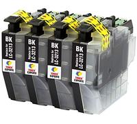 TONER EXPERTE LC3213 LC3213BK 4 Nero Cartucce d'inchiostro compatibili con Brother DCP-J572DW DCP-J772DW DCP-J774DW MFC-J491DW MFC-J497DW MFC-J890DW MFC-J895DW | Alta Capacità