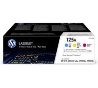 HP Confezione da 3 cartucce originali di toner ciano/magenta/giallo LaserJet 125A