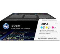 HP Confezione da 3 cartucce originali di toner ciano/magenta/giallo LaserJet 305A