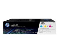 HP Confezione da 3 cartucce originali di toner ciano/magenta/giallo LaserJet 126A