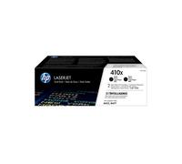 HP 410X CF410XD, Multipack da 2 Toner Originali HP da 6500 Pagine, Compatibile con le Stampanti HP LaserJet Pro MFP M377, M452, M477, Nero