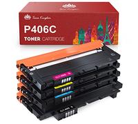 Toner Kingdom CLT-P406C CLT-K406S Toner compatibile con Samsung CLX 3305 Samsung CLP 365 Toner Samsung Xpress C460W C460FW per toner Samsung C460 C410W CLX 3300 CLX 3305W CLP 360 (confezione da 4)