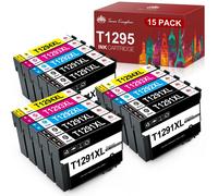 Toner Kingdom Compatibile per T1295 Multipack Cartucce per Epson T1291 T1292 T12