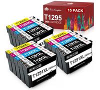 Toner Kingdom T1295 Multipack Cartucce Compatibili per Epson T1291 T1292 T1293 T1294 Compatibili per Epson Stylus SX235W SX525WD SX420W Stylus Office BX305F WF-3520 (6Nero 3Ciano 3Magenta 3Giallo)