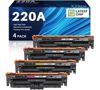 Toner MFP 4302fdw compatibile con HP 220A 220X Color Laserjet Pro MFP 4302dw 4302fdw 4202dw 4202dn 4302fdn 4302fdn Nero Ciano Giallo Magenta,Toner W2200A W2201A W202A W203A,4 Confezione