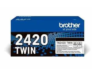TONER ORIGINALE BROTHER TN-2420 TWIN NERO CONF. 2 PEZZI